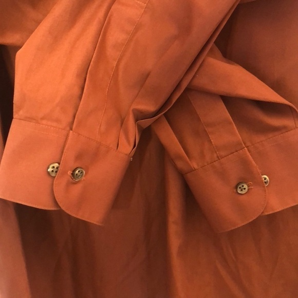 VAN HEUSEN MENS RUST COLLARED SHIRT SIZE X Large - Picture 5 of 6